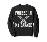 Humor para Hacer Cuchillos Forjado en mi Taller de herrería de Garaje Sudadera