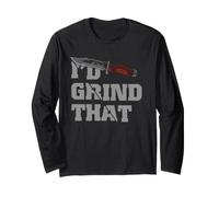 Humor para Hacer Cuchillos I'D Grind That Bladesmith Workshop Joke Manga Larga