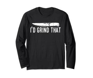 Humor para Hacer Cuchillos I'D Grind That Bladesmith Workshop Joke Manga Larga