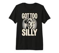 Humor para Mascotas Got Too Silly Puppy Camiseta Premium