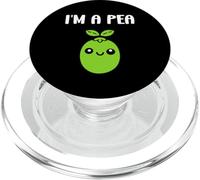 Humor Pea Simple Minimalist Vegetable I'm a pea PopSockets PopGrip para MagSafe