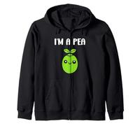 Humor Pea Simple Minimalist Vegetable I'm a pea Sudadera con Capucha