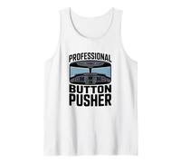 Humor piloto Profesional pulsador de Botones para aviadores Camiseta sin Mangas