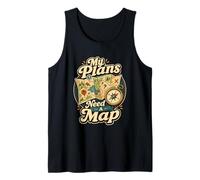 Humor Planes Necesitan Mapa Camiseta sin Mangas