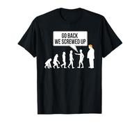 Humor político Divertido de la evolución Anti-Trump Camiseta