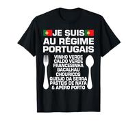 Humor Portugués Dieta & Apéro Porto Portugal Especialidad Camiseta
