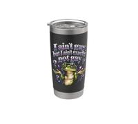 Humor Queer No Soy Gay Pero No Soy Exactamente Gay Vaso térmico de acero inoxidable de doble pared