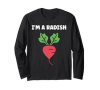 Humor radishes minimalist vegetable simple i'm a radish Manga Larga