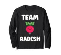 Humor radishes minimalist vegetable simple team radish Manga Larga