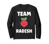 Humor radishes minimalist vegetable simple team radish Manga Larga