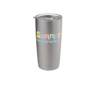 Humor relajado de verano recordando mi por qué Vaso térmico de acero inoxidable de doble pared