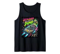 Humor Retro de Get In Loser Space Trash Man Crew, Amante de la Ciencia ficción Camiseta sin Mangas