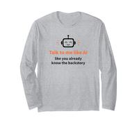 Humor Robot de Inteligencia Artificial Que Todo Sabe Manga Larga