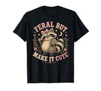 Humor Salvaje Pero hazlo Lindo Divertido Mapache Camiseta