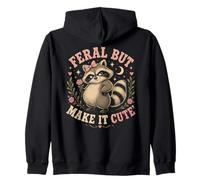 Humor Salvaje Pero hazlo Lindo Divertido Mapache Sudadera con Capucha