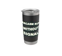 Humor sarcasmo señal Vaso térmico de acero inoxidable de doble pared