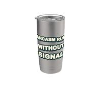 Humor sarcasmo señal Vaso térmico de acero inoxidable de doble pared