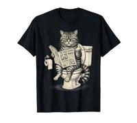 Humor sarcástico del Inodoro felino Subido por impuestos sobre Gatos Camiseta