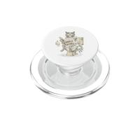 Humor sarcástico del Inodoro felino Subido por impuestos sobre Gatos PopSockets PopGrip para MagSafe