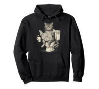 Humor sarcástico del Inodoro felino Subido por impuestos sobre Gatos Sudadera con Capucha