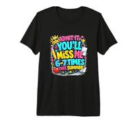Humor sarcástico para Maestros Humor en el Aula Divertido Últimos días Camiseta Premium