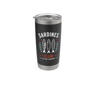 Humor Sardine Mediterranean Sea Ocean Fish club Sardines Vaso térmico de acero inoxidable de doble pared