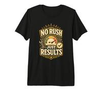 Humor sin prisa Resultados Frase Divertida Retro Camiseta Premium