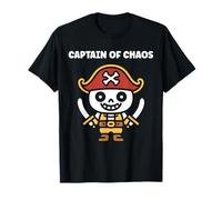 Humor skull pirates minimalist simple captain pirate Camiseta
