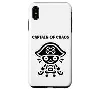 Humor skull pirates minimalist simple captain pirate Carcasa para iPhone XS Max