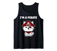 Humor skull pirates minimalist simple i'm a pirate Camiseta sin Mangas