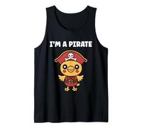 Humor skull pirates minimalist simple i'm a pirate Camiseta sin Mangas