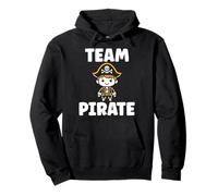 Humor skull pirates minimalist simple team pirate Sudadera con Capucha