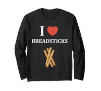 Humor Small Bread Breadstick Simple i Love Breadsticks Manga Larga