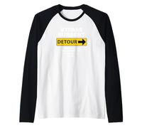 Humor sobreviviente de cirugía de Bypass - Desvío Alrededor del corazón Camiseta Manga Raglan