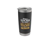 Humor Txt Profesores Divertidos Ser Un Maestro Jubilado Es Un Honor Vaso térmico de acero inoxidable de doble pared