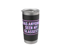 Humor Vista Divertida para Vejez Una Broma de Perdí Gafas Vaso térmico de acero inoxidable de doble pared