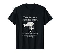 Humorística Pesca Tipografía Tipografía Artwork Camiseta