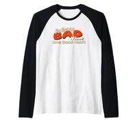 Humorístico No Soy del Todo Malo Tengo un Buen hábito Camiseta Manga Raglan