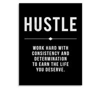 Humorous Office Motivational Posters Canvas Wall Art for Workspace Home Office Funny Inspirational Decor(Framed,16x24inch(40x60cm))