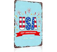 Humorous Retro America Sign Aluminum Metal Sign for Man Cave Wall Garage 8 X 12 in