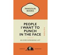 Humorous Slogan A5 B|lank Notebook with Penguin Books Parody Cover - People I want to punch in the face