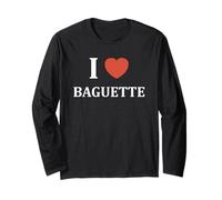 Humour boulangerie Pain I Love Baguette Manga Larga