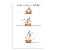 Humour - Tarjeta de cumpleaños divertida de pollo y huevo - 7 x 5 pulgadas - Regal Publishing