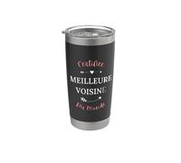 Humour voisin voisine meilleure voisine Vaso térmico de acero inoxidable de doble pared