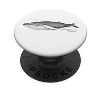 Humpback Whale Watching Ocean Marine Life Sea Animal Lover PopSockets PopGrip Adhesivo