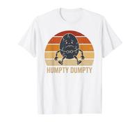 Humpty Dumpty Retro Sunset Vintage Canción Infantil Divertida para niños Camiseta gráfica económica, Hombre, Blanco, S