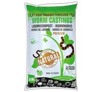 Humus de lombriz 13 litros (6,5kg) : Potente abono 100% natural extra puro obtenido a partir de lombrices. Fertilización y germinación. Directo desde la granja