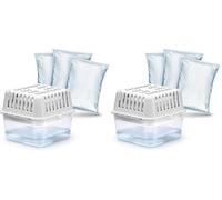 HUMYDRY - Aparato Compact 250g - Deshumidificador Antihumedad con 3 Recambios - Absorbe la Humedad sin Electricidad - Compatible con Recambios HUMYDRY 250g - Hasta 8 m² (Paquete de 2)