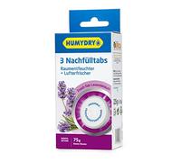HUMYDRY Recambios Antihumedad Mini Tab 3x75g - Absorben la Humedad y Reducen Olores - Compatible con Deshumidificador Duplo 75g - Aroma Lavanda - Ideal para Estancias de hasta 8m²