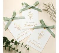 Humyoun 11 tarjetas de propuesta de dama de honor con lazo de cinta, floral metálico, regalo de novia 8 Will You Be My Bridesmaid 2 Maid of Honor, 1 invitación de madre de honor para despedida de